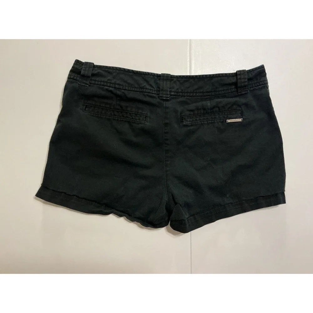 New York &‎ Company Womens Black Mini Chino Shorts Mid Rise Sz 6 Casual Summer